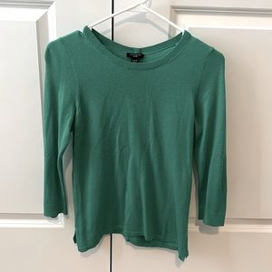 Ann Taylor, XXSP, Green Casual/Work Warm Blouse, Dry cleaned.